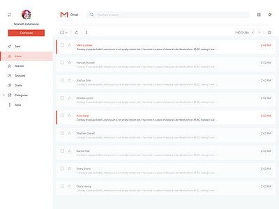 gmail redesign gmail interface mail trend ui uidesign web