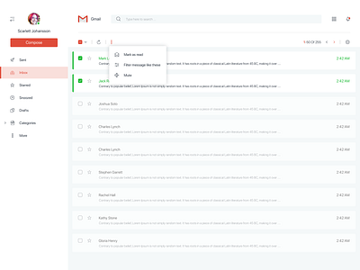 gmail redesign concept menu case