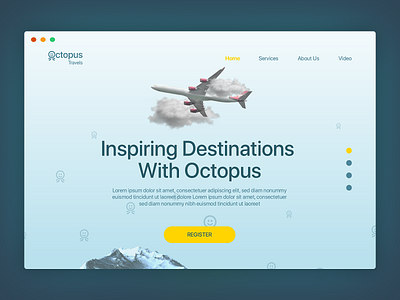 Octopus travel travel trend ui uidesign web