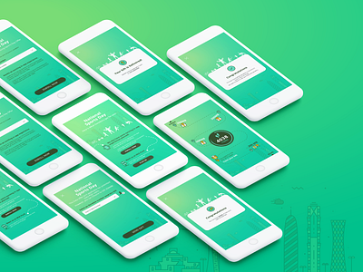 Qatar Sports Day app app branding design green icon illustrator interface trend typography ui ux vector