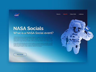 NASA social design interface trend ui web