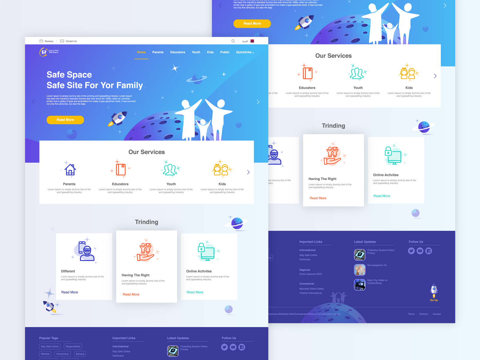 Safe Space Website by ashraf on Dribbble