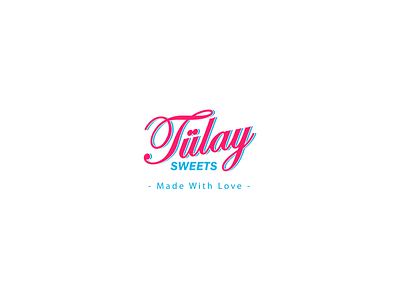 Tulay Sweets logo branding design flat icon illustration illustrator logos trend typography vector