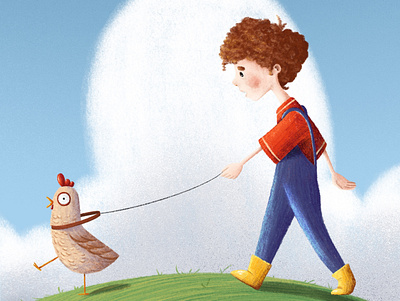Walk with Bestie childrenbook graphic design illustration nature