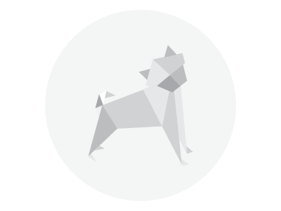 Personal logo - in progress branding designer dog fold grey greyscale identity logo origami shiba inu