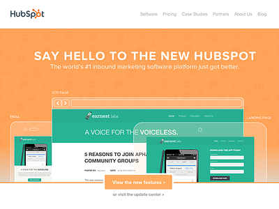 Say hello to the new HubSpot homepage hubspot redesign website