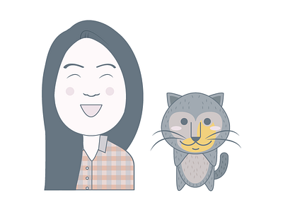 Avatar Selfie avatar cat character illustration person vector