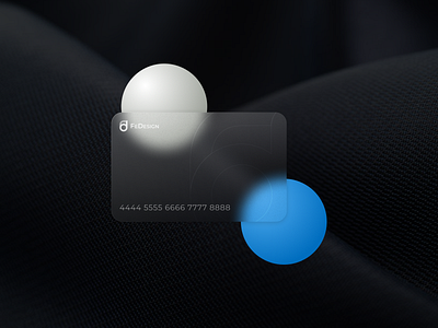Glass Morphism Credi Card card dark mode design glass illustration morphism ui