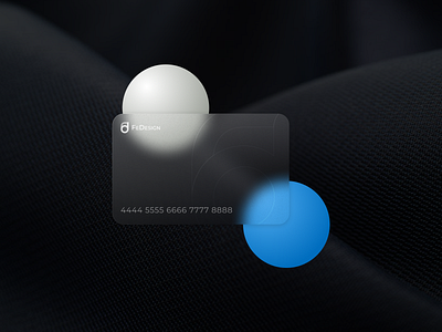 Glass Morphism Credi Card