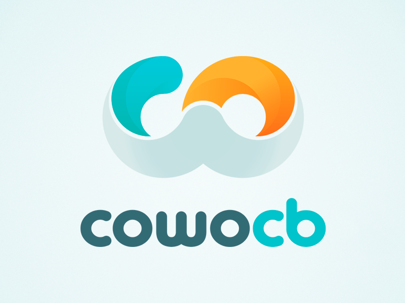 cowocb logodesign coworking cowocb logo