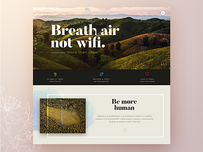 Breath air concept ui ux web webdesign website