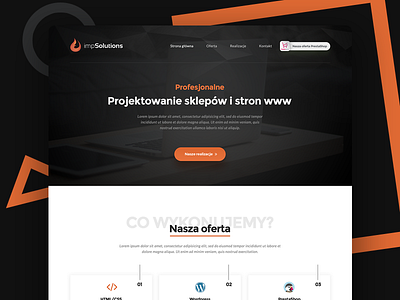 impSolutions - IT Agency Theme agency black clean design it one page orange portfolio prestashop theme wordpress