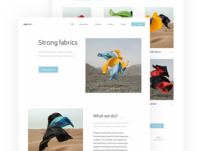 Fabric Landing Page