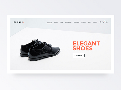 Classy - Prestashop Template app clean design ecommerce elegant flat icon minimal shoes shop shop app shop design store type typography ui ux web website white