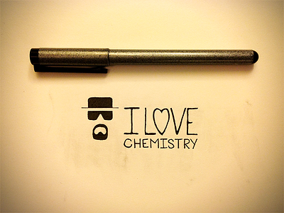 Chemistry and typography <3 breaking bad fan art hand lettering lettering sketch typography