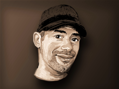 Jonathan face illustrator intuos photoshop portrait sketch wacom