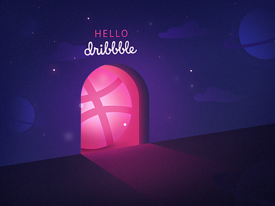 Hello! dribbble hello dribbble illustration invite