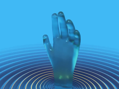 Sinking Hand 3d abstract after effects animation c4d cgi cinema4d design graphic design houdini motion graphics