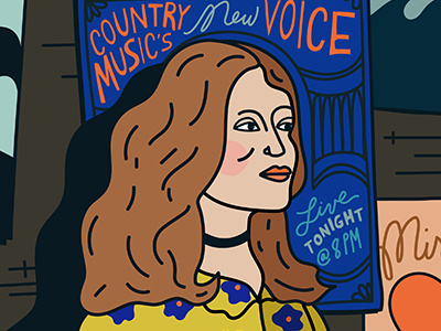 Lenny Letter illustration country music editorial feminist illustration singer women
