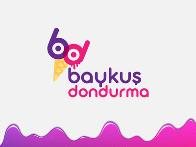 baykuş dondurma - Logo Design