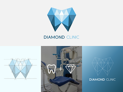 diamond + tooth | Dental Clinic Logo Concept