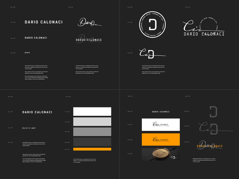 Personal Branding Guideline typograhpy mark logotype logo stationery identity brand