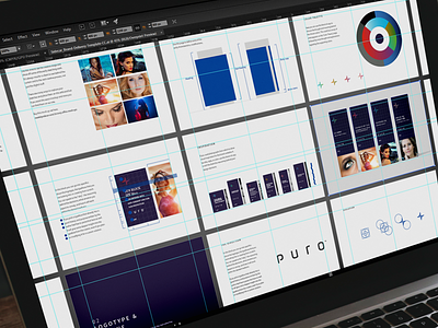 Puro Rebrand brand branding cosmetic guideline identity label logo logo design natural packaging typography