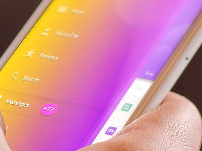 UX Menu apple colorful gradient icon imac interface ipad iphone mac menu ui ux