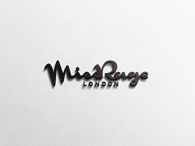 MissRage signage brand branding custom elegant fashion feminine handwitten interior logo logotype minimal shot sign signage typography
