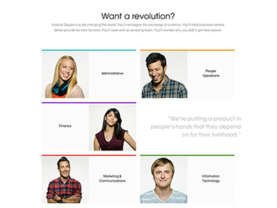 Square Careers Site careers redesign site square square jobs square redesign website