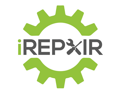 Repair shop Logo Design Concept technology