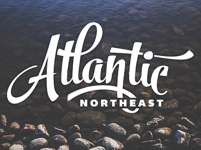 Atlantic Northeast atlantic beach northeast rocks tshirt typography