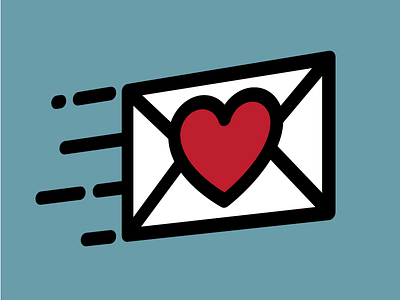 Flying Love Letter Emoji emoji envelope heart icon love letter perspective