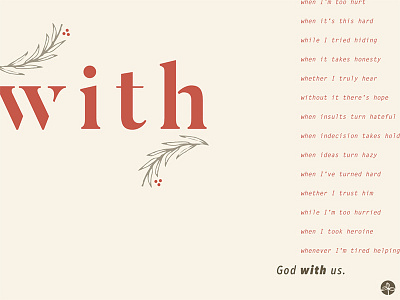 with: an advent graphic