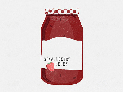 Jelly illustration jar jelly smuckers strawberry