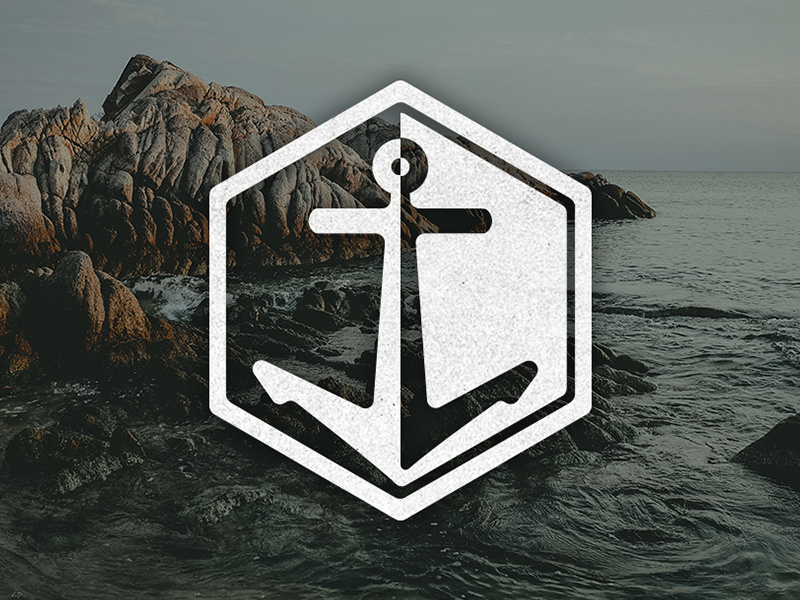Anchor Logo/Icon icon logo hexagon nautical anchor