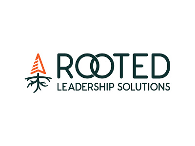 Rooted Leadership Solutions Logo arrow compass leadership logo root rooted roots tree