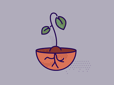 Growth Sprout fauna illustration leaves plant roots sprout