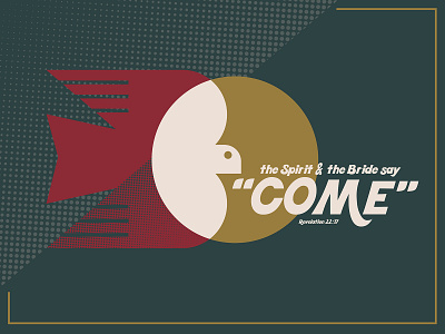 'Come' an Advent graphic advent christmas dove spirit venn