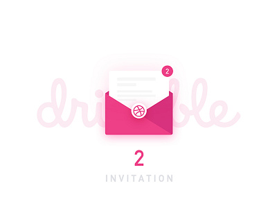 2 Invites dribble invite ue ui ux