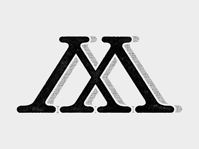M drop cap letter lettering logo m type typography