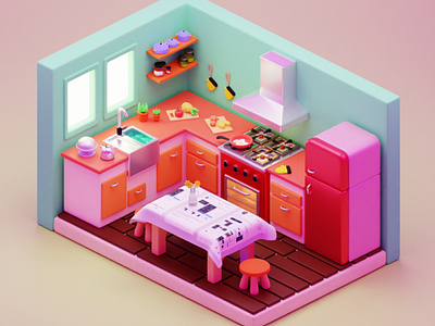 3d kitchen