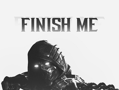 Finish me abstract animation black and white dc design digital art digital painting drawing fan art funny gaming graphic design graphite humor illustration inspirational mortal kombat pencil art photoshop poster