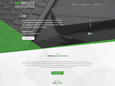 An Accounting Company Website website design website developement wordpress website