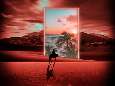 Paradise Portal composition design graphic design illustration manipulation