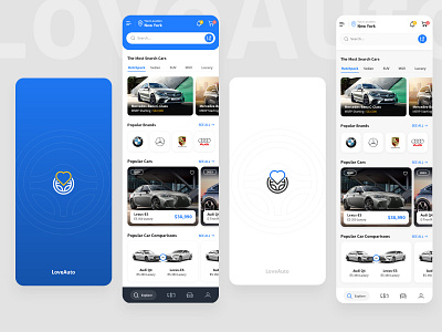 Car Shopping app design mobile ui ux