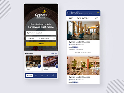 Hotel Booking App UI app mobile ui ux