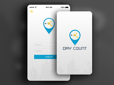 Daycount location mobile track ui ux