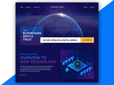 Blockchain bit blockchain coin crypto currency ui ux website