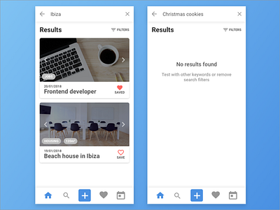 Search results app black black white blue clean app daily 100 daily 100 challenge daily ui design gradient gradient background minimal results search search result search results simple design ui